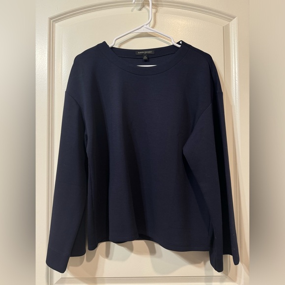 Banana Republic Soft Touch Scuba Drop-Shoulder Top - Picture 2 of 3